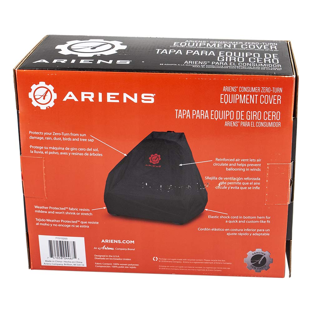 Ariens 71515200 Zero-Turn Mower Cover - Durable Protection for Riding Lawn Mowers - Perfect for Outdoor Storage & Winter Protection