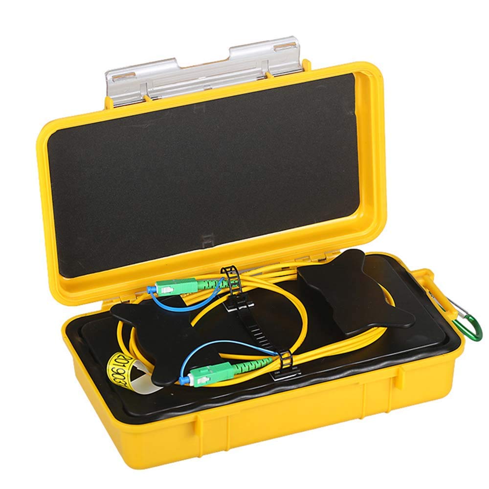 FTTH SC/APC to SC/APC Connectors - 1000m G652D Singlemode 9/125 Fiber Optic OTDR Launch Cable Box - Dead Zone Eliminator for Network Testing & Maintenance (Ideal for Telecom Engineers, Data Centers & Fiber Optic Installations)