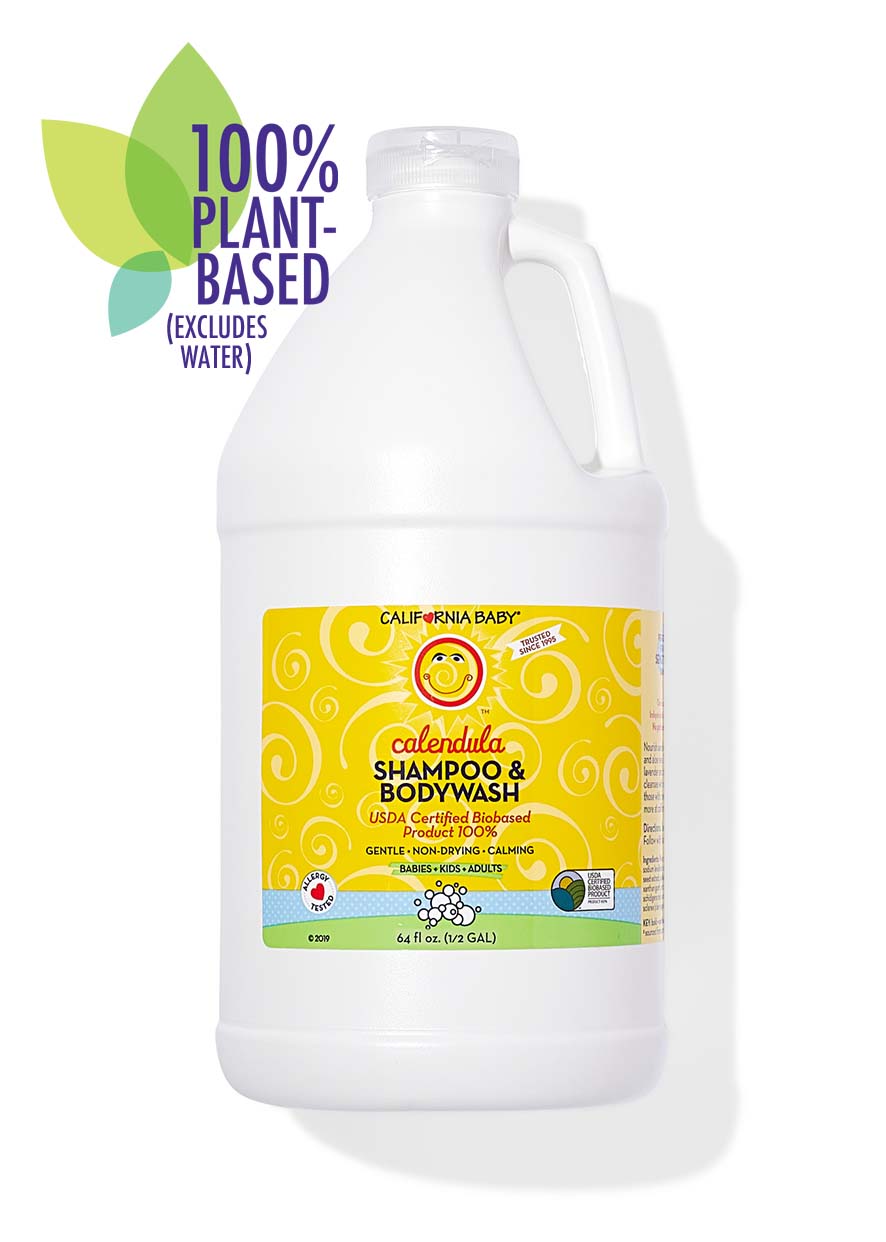Calendula™ Shampoo & Body Wash for Babies & Sensitive Skin - Gentle Natural Cleanser for Daily Hair & Body Care - Perfect for Newborns, Kids, and Adults with Dry or Irritated Skin