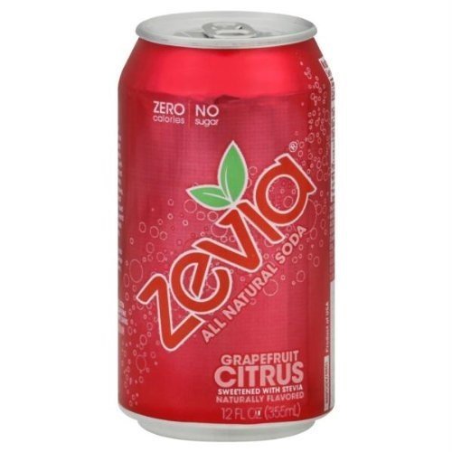 Zevia Grapefruit Citrus Soda - 6 Pack (72 Fl Oz) | Zero Calorie, No Sugar, Natural Flavors | Perfect for Parties, Picnics & Healthy Refreshment