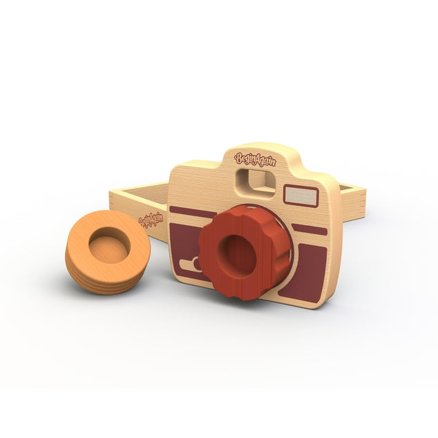 Begin Again Shutterbug Camera - Vintage Style Kids Camera with Real Flash & Viewfinder - Perfect for Children's Photography, Travel Souvenirs & Creative Play