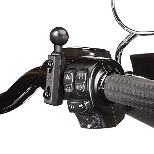 RAM Mounts RAM-B-309-1U 摩托车刹车/离合器储液罐球座底座，1英寸B型球头，适用于摩托车导航设备安装