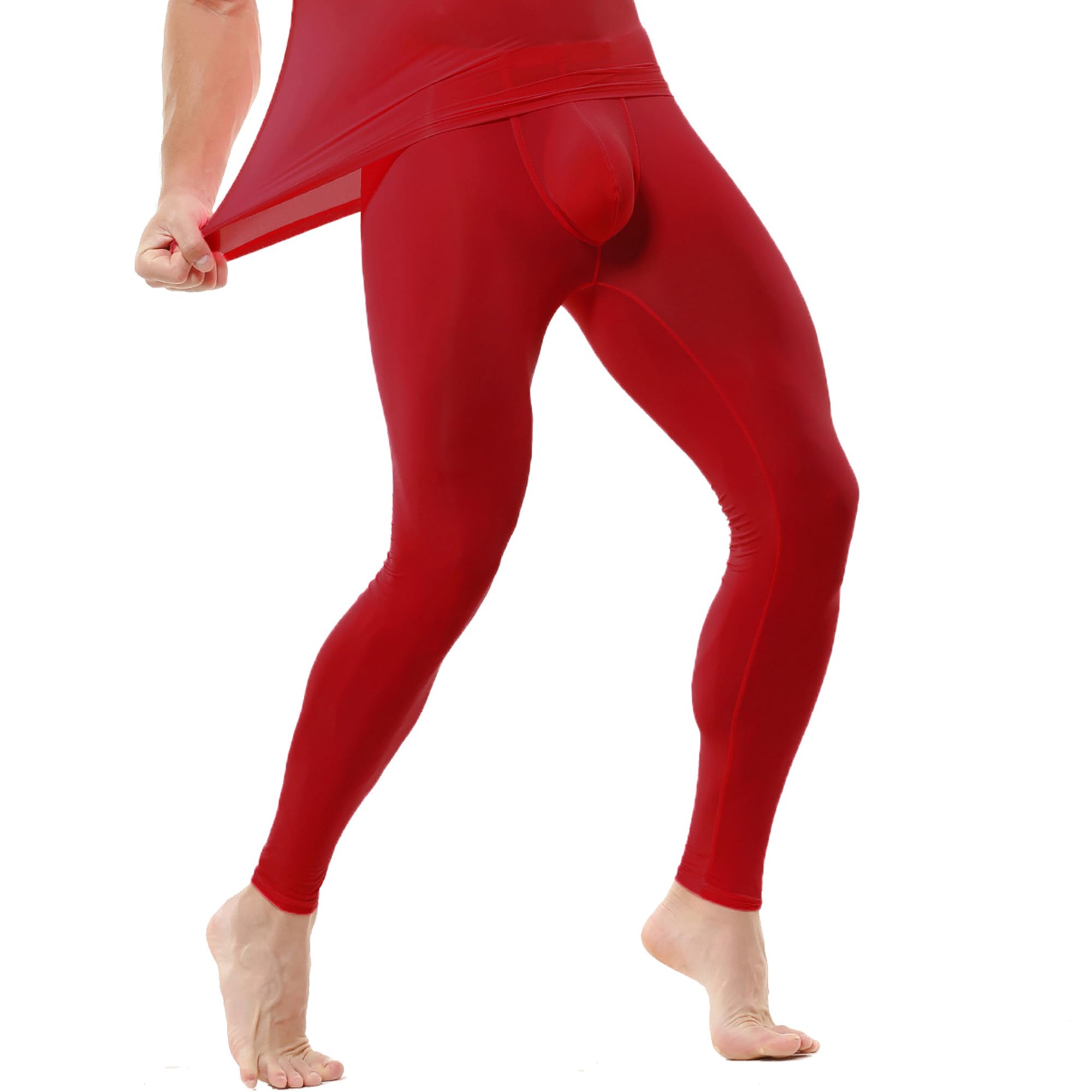 Men's Compression Long Pants - Skinny Sports Trousers for Workout, Fitness & Gym - Moisture-Wicking Leggings for Running, Yoga & Training