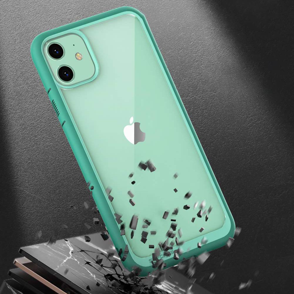 iPhone 11 Case 6.1 Inch - Slim Clear Protective Cover with Shockproof Design | Unicorn Beetle Style in Green | Perfect for Everyday Use, Travel & Outdoor Activities