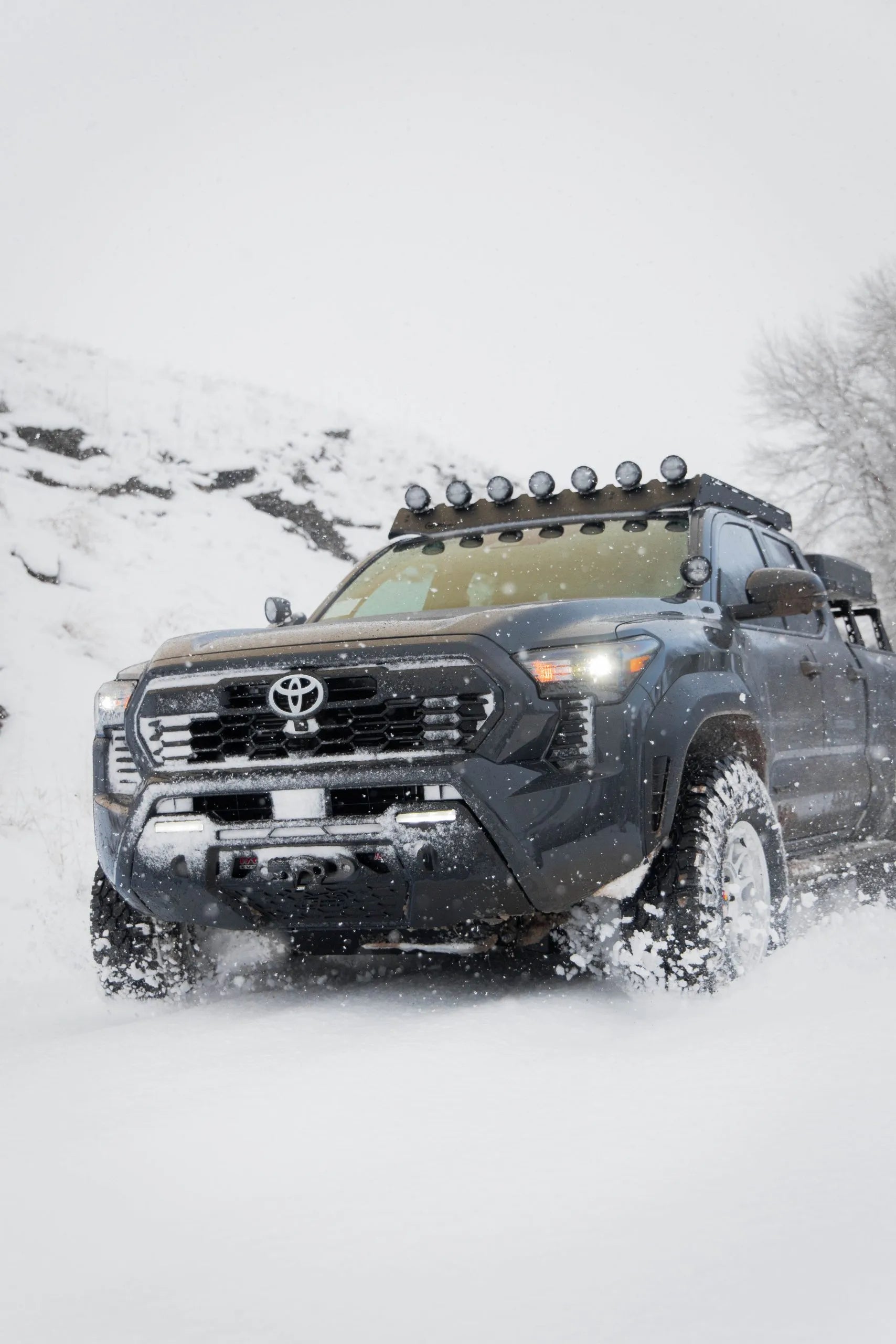 Prinsu Original Roof Rack for 2024+ Toyota Tacoma - Durable Aluminum Cargo Carrier for Off-Road Adventures & Camping Gear