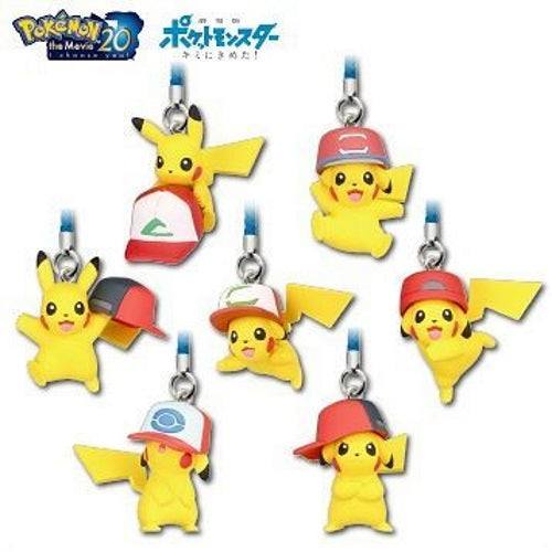 Pokemon I Choose You Movie Pikachu Takara Tomy Keychain Strap - Cute Anime Collectible for Backpacks, Bags & Keyrings