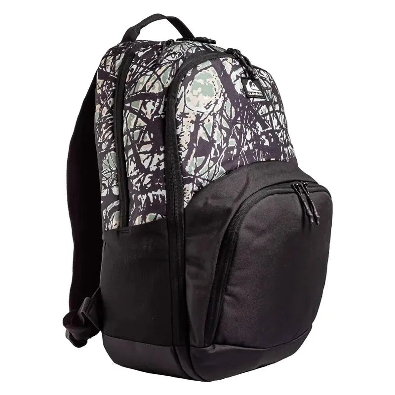 Quiksilver 1969 Special 2.0 Backpack - Stylish Black Print Laptop Bag for Men & Women | Perfect for School, Travel, and Outdoor Adventures