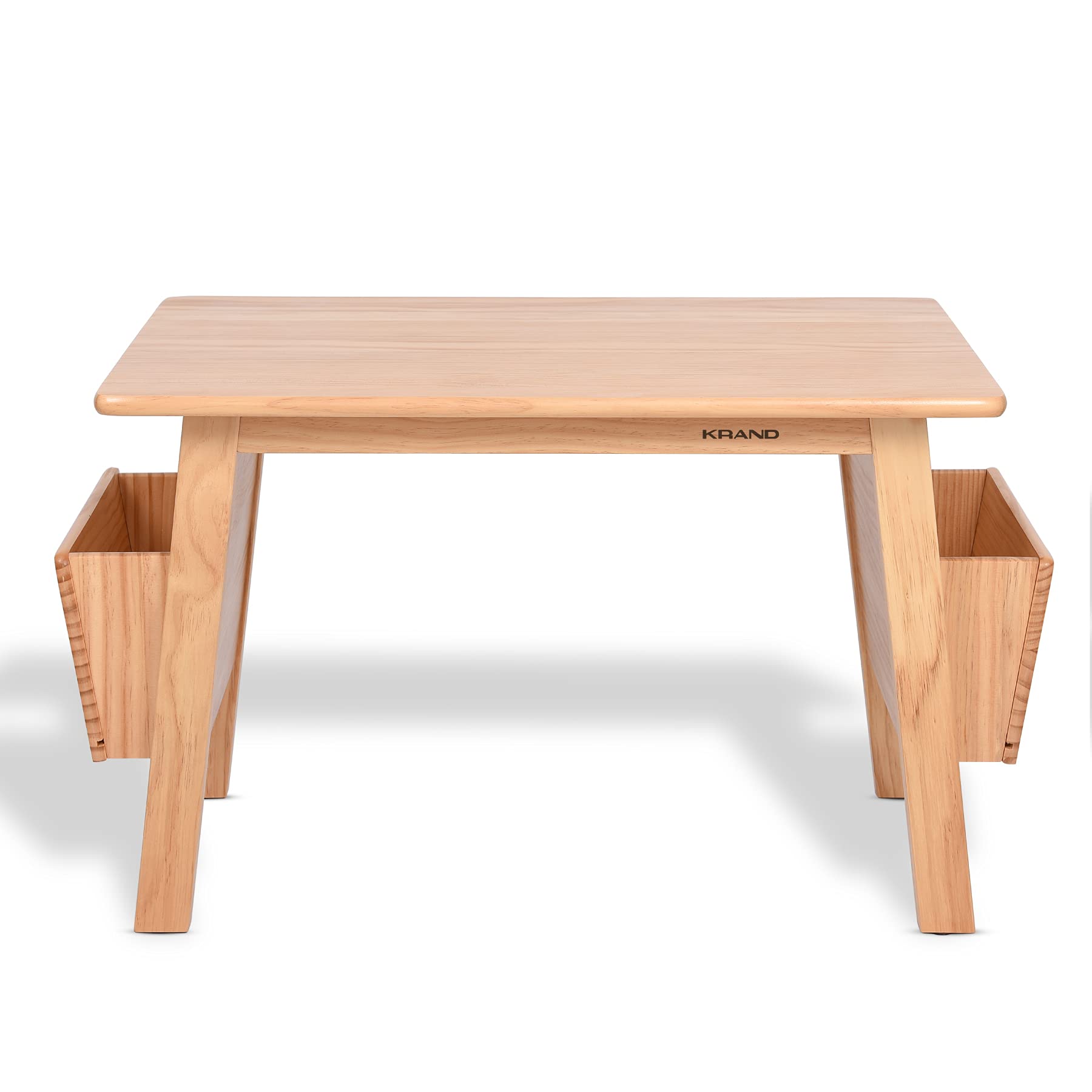 **Solid Wood Kids Table and Chair Set with Storage - Natural Toddler Activity Desk for Learning, Drawing & Play - Perfect for Nursery, Playroom & Homeschool**
