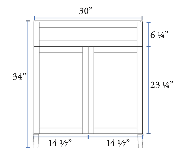 Narrow Oak Shaker