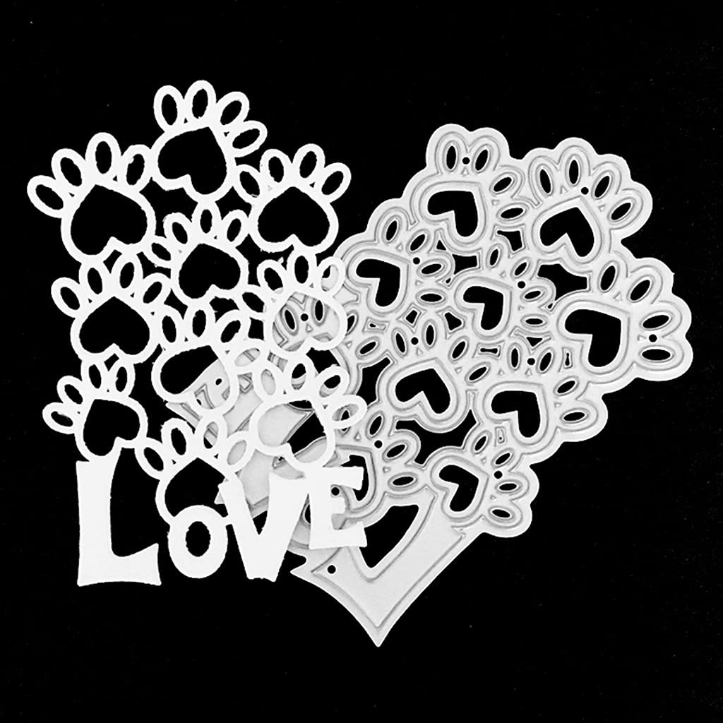 Dog Paw Metal Die Cuts for Card Making - Scrapbooking Embossing Dies, DIY Album Paper Craft Decorations - Perfect for Greeting Cards, Wedding Invitations & Home Decor Projects