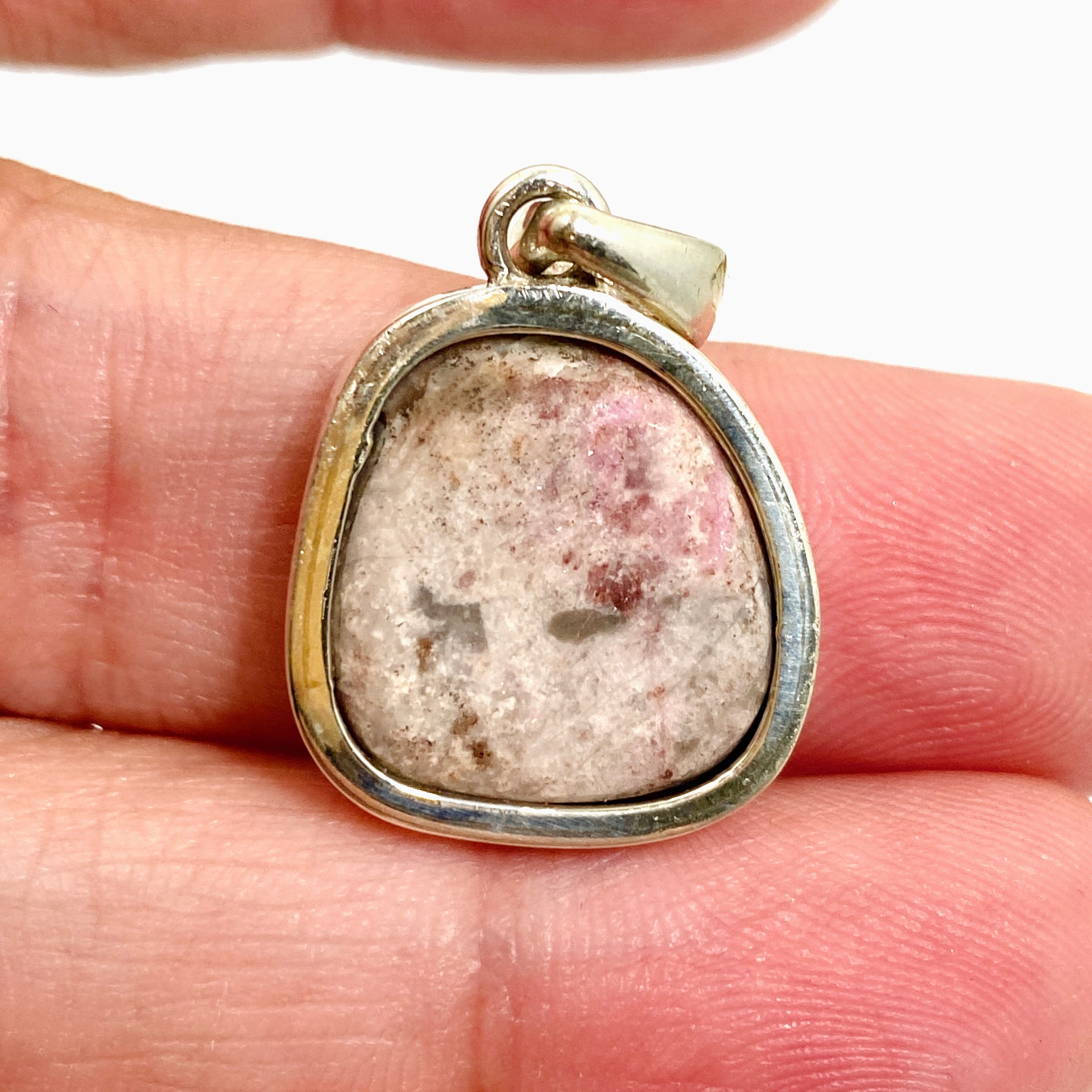 Natural Cobalto Calcite Freeform Raw Stone Pendant PPGJ996 - Unique Healing Crystal Jewelry for Meditation & Energy Balancing