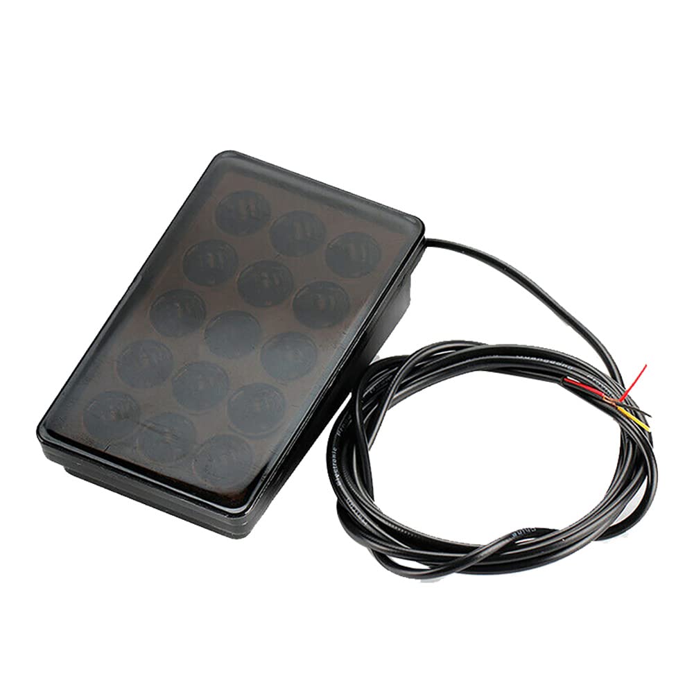 TRIPPER 15-LED F1 Style Universal Car Brake Light - Black Rear Spoiler Tail Light with LED Technology | Perfect for Night Driving & Custom Car Modifications