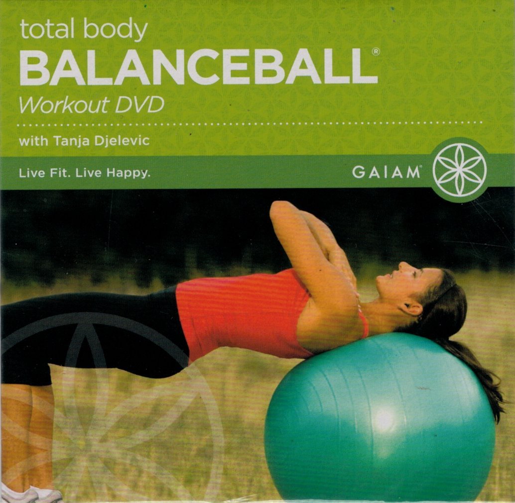 Gaiam Total Body Balance Ball Workout DVD with Tanja Djelevic - Core Strength & Stability Exercises for Home Fitness, Yoga & Pilates