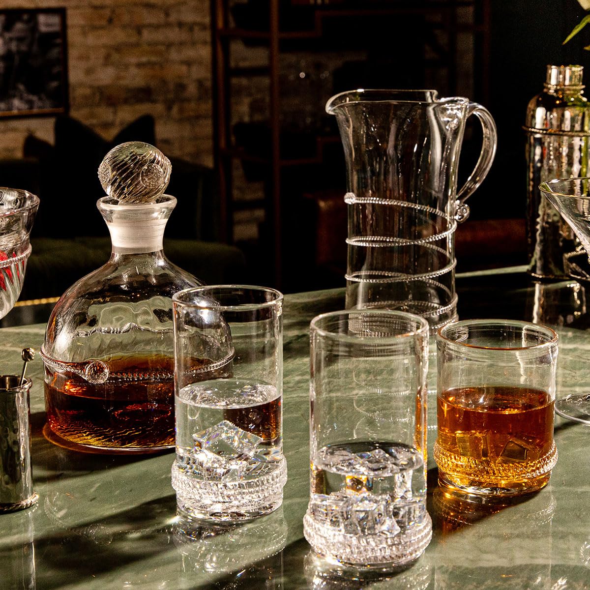Juliska Dean Pitcher - Elegant Glass Pitcher for Iced Tea, Lemonade & Water - Perfect for Entertaining, Parties & Home Decor