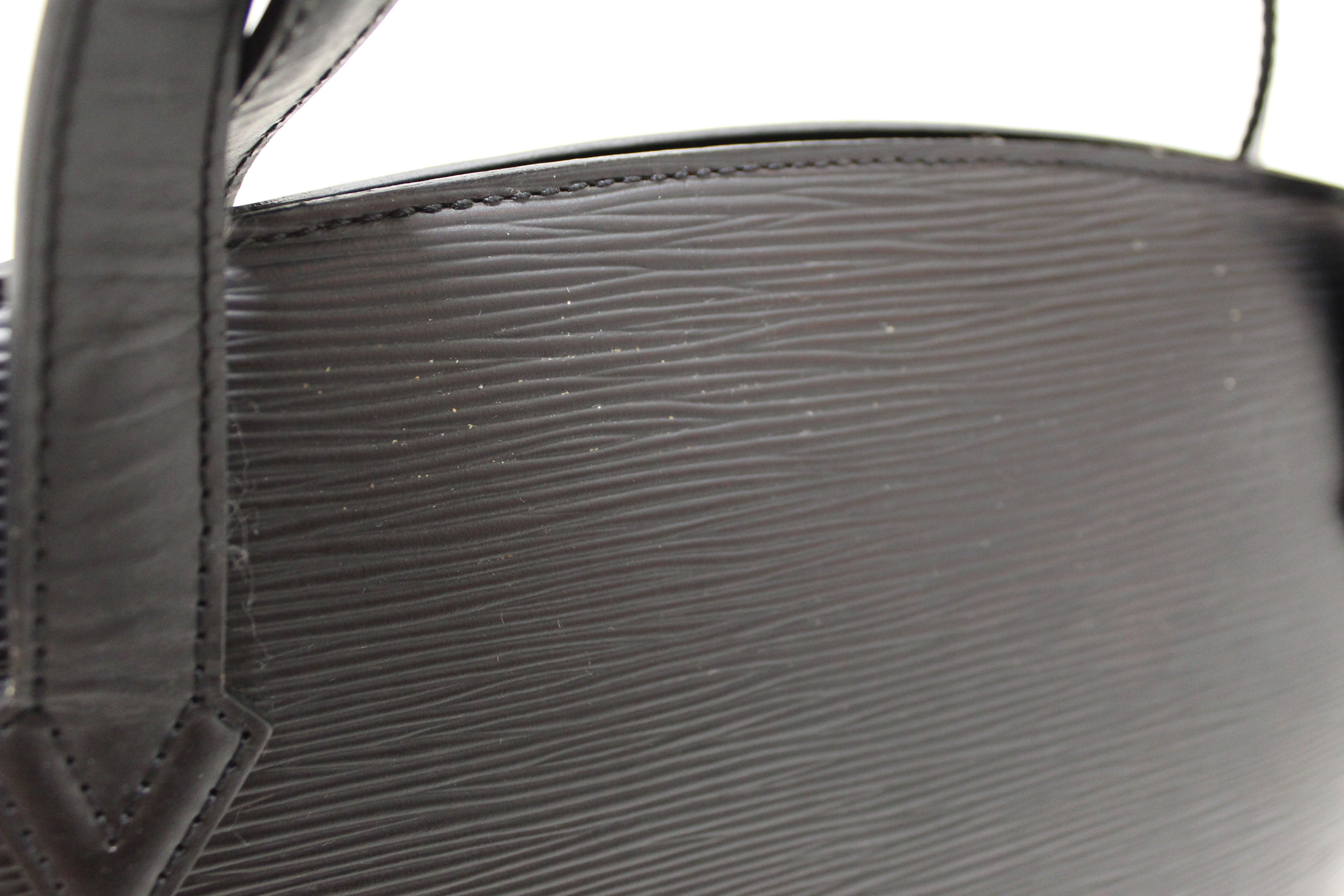 Authentic Louis Vuitton St Jacques Black PM Shoulder Bag | Luxury Designer Handbag for Women | Perfect for Work, Travel & Evening Events