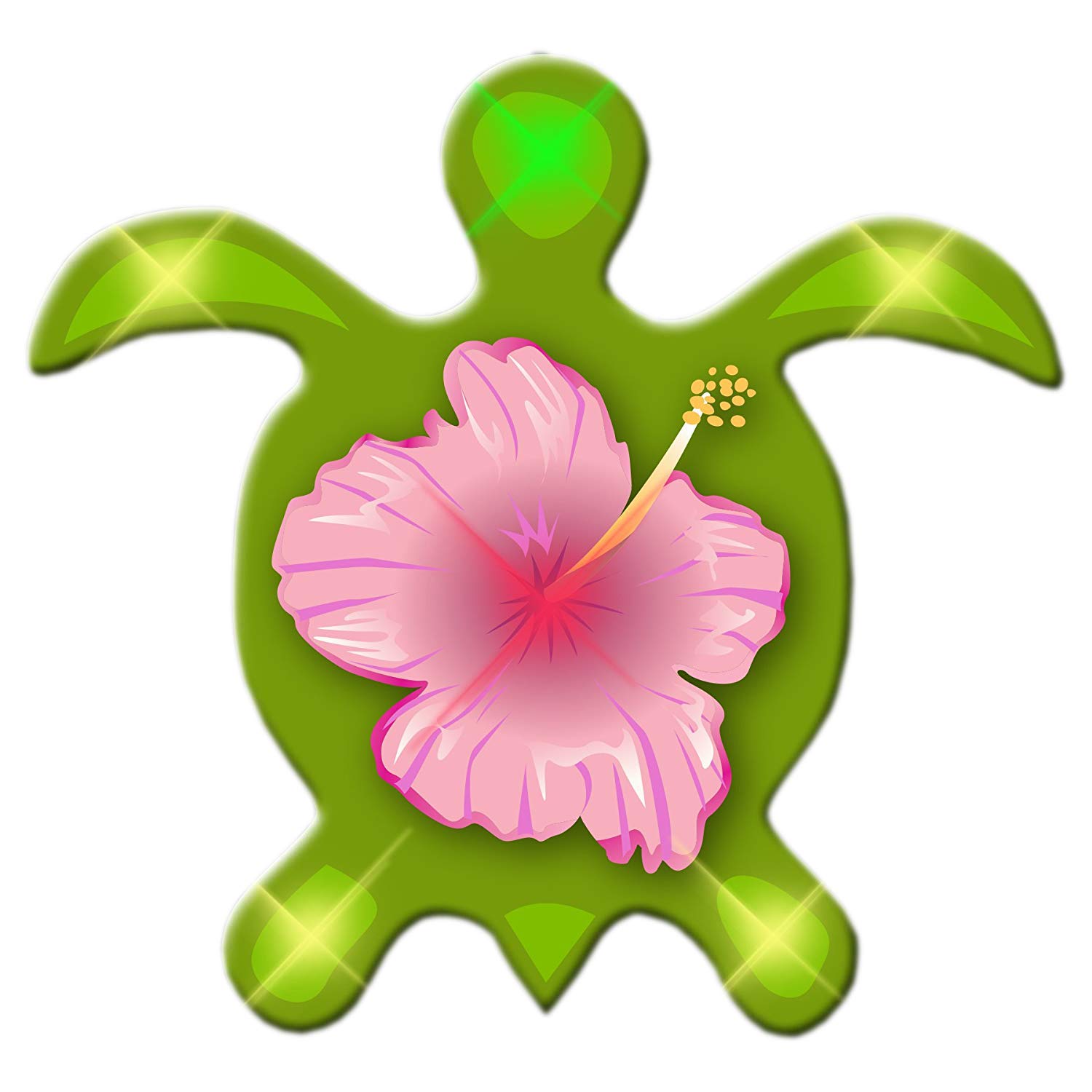 Blinkee Sea Turtle Flashing LED Lapel Pin - Glowing Brooch for Parties, Raves & Night Events - Fun Light-Up Accessory for Costumes, Jackets & Bags