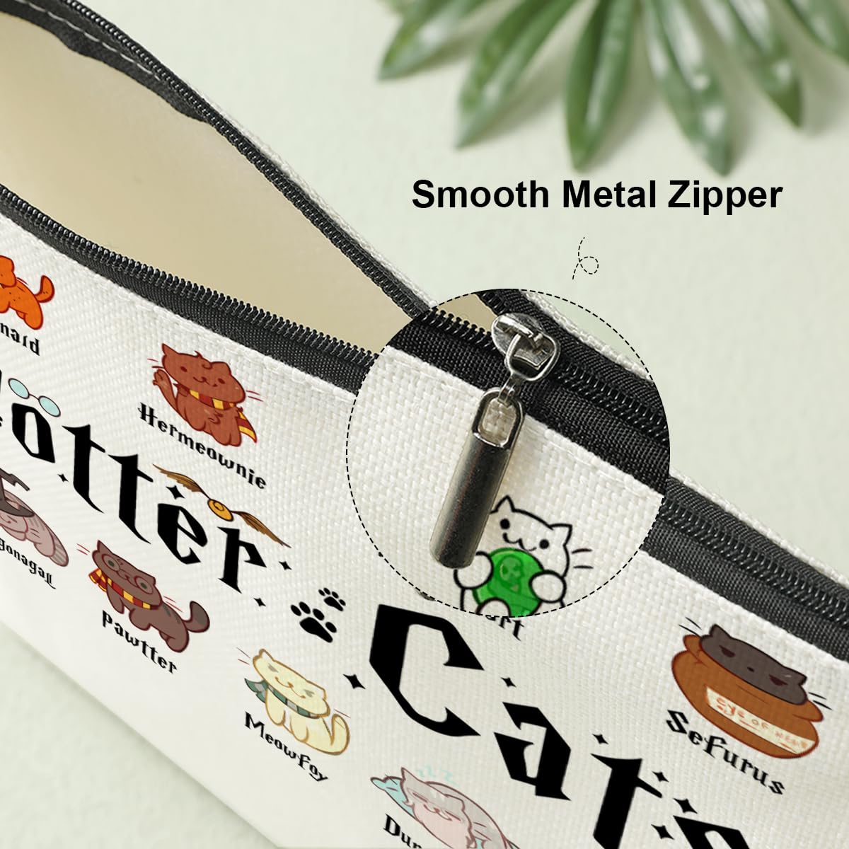 Funny Cat Makeup Bag - Cute Cat Themed Cosmetic Pouch for Women & Cat Lovers | Inspired Movie Design | Perfect Gift for Best Friends, Cat Moms, Graduation, Christmas & Birthdays | Great for Travel, Daily Makeup Storage & Cat Lover Accessories