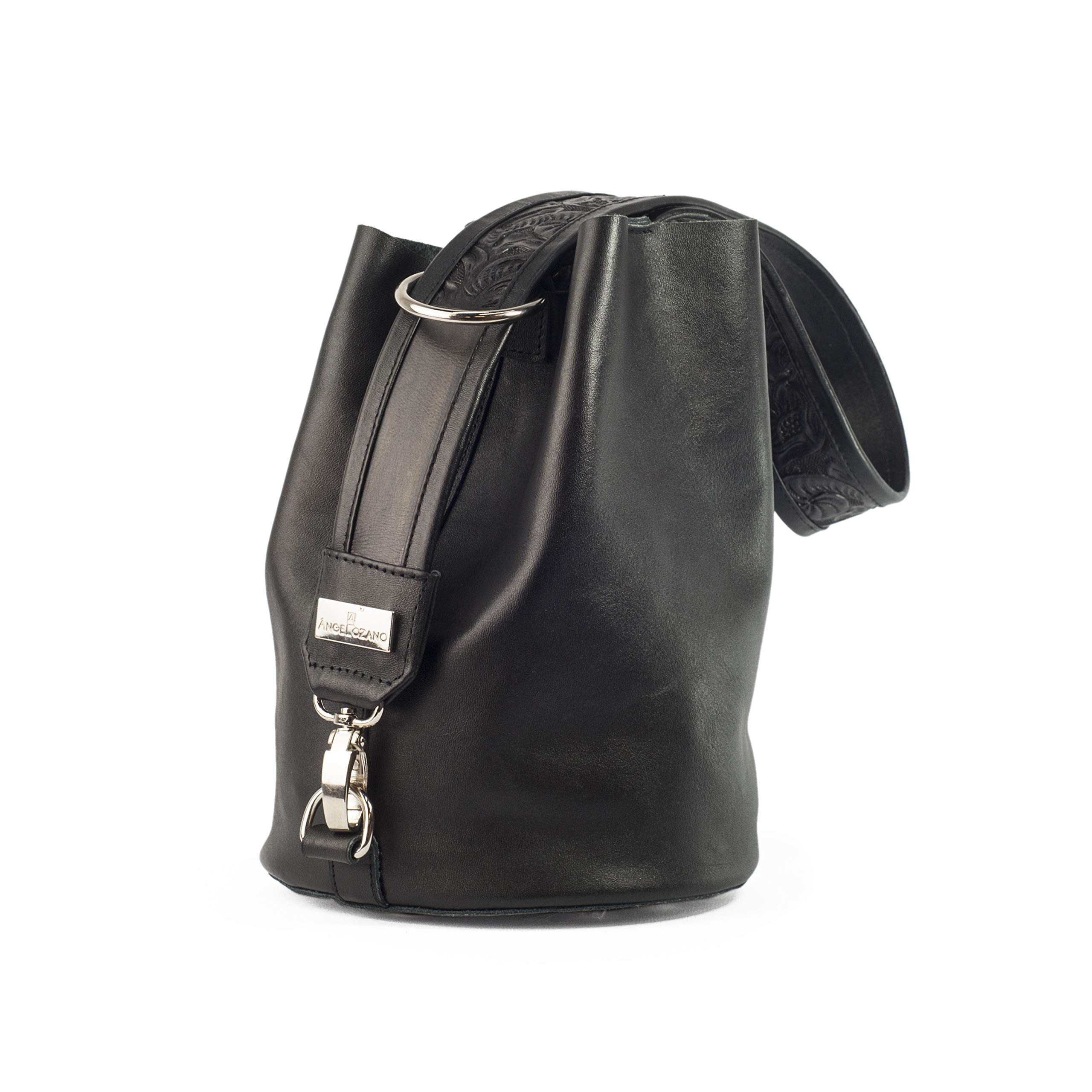 Genuine Cowhide Leather Tote Bag for Women - Handmade with Hand-Chiseled Handle - Dolores Model - Perfect for Work, Travel & Everyday Use