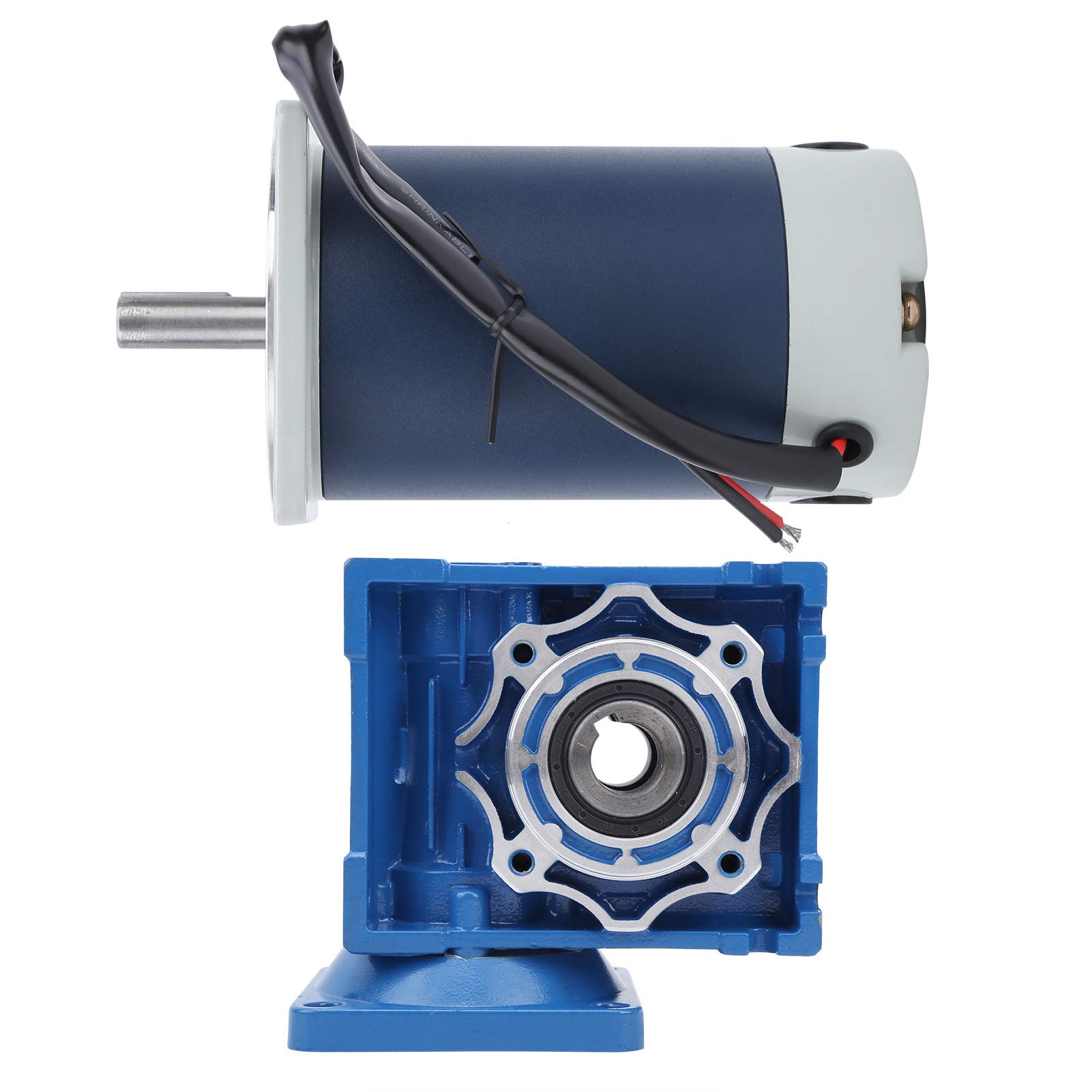 90W Stainless Steel Worm Gear Motor DC 12V (XD5D90-24A121SRV-RV40) - High Torque, Low Noise for Industrial Automation, Robotics, and DIY Projects