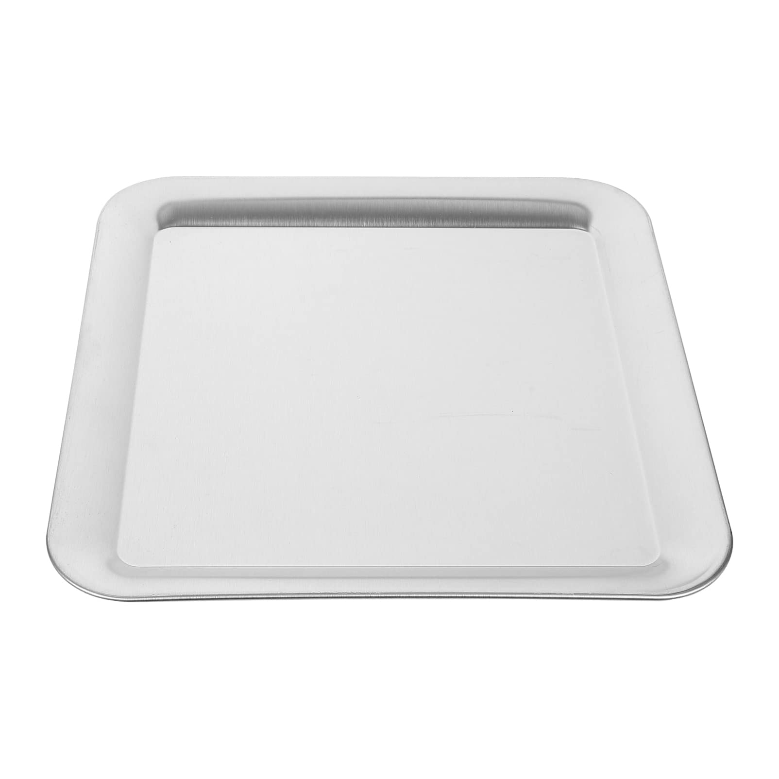 UPKOCH 23x23x1CM Stainless Steel Square Fruit Tray - Elegant Mirrored Serving Platter for Appetizers, Cakes & Desserts | Perfect for Weddings, Birthdays, Coffee Tables & Bar Serving | Durable Food Serving Tray for Home & Party Use