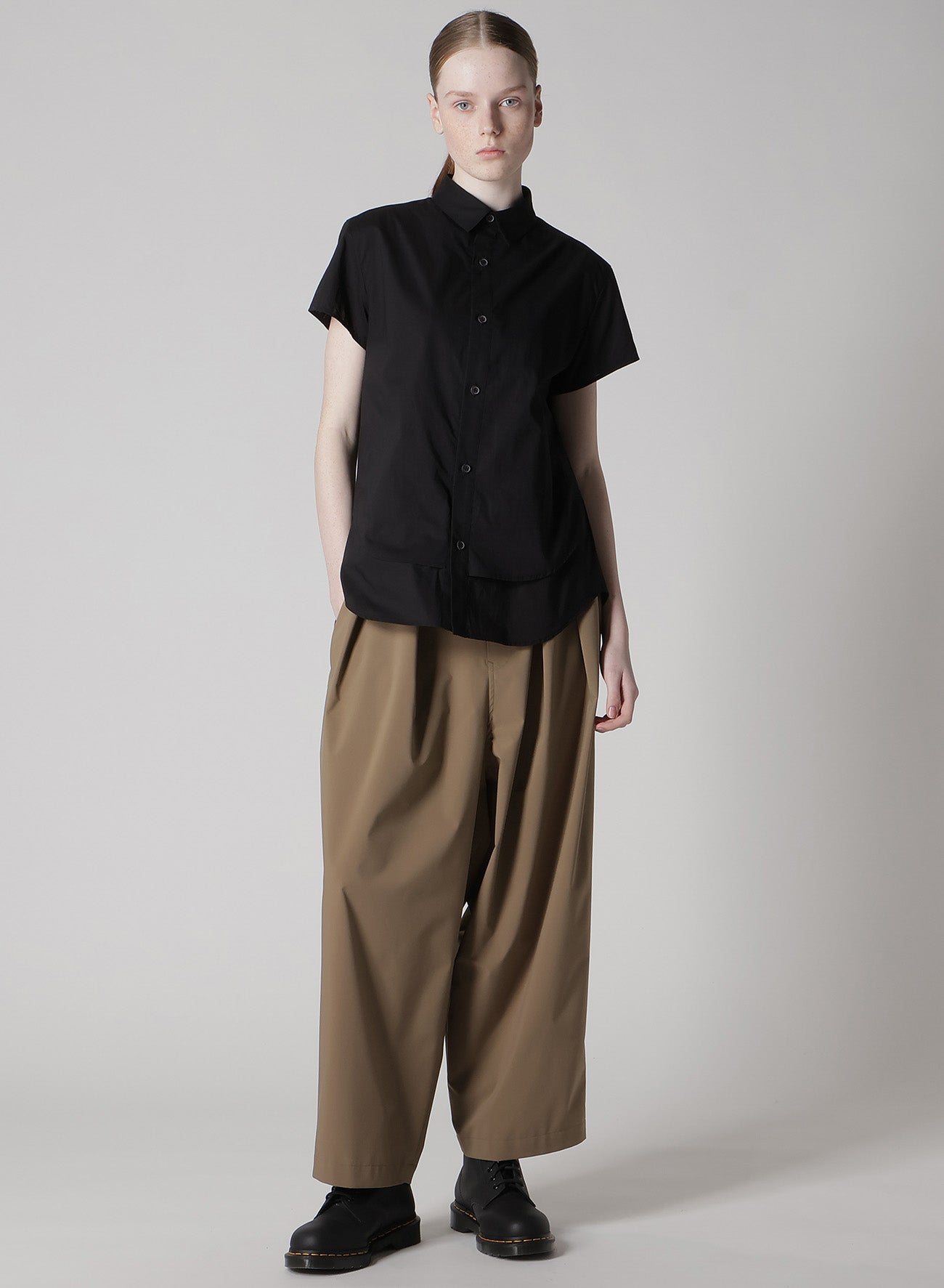 Double Layered Cotton Lawn Blouse with Front Hem - Perfect for Casual Outings & Office Wear