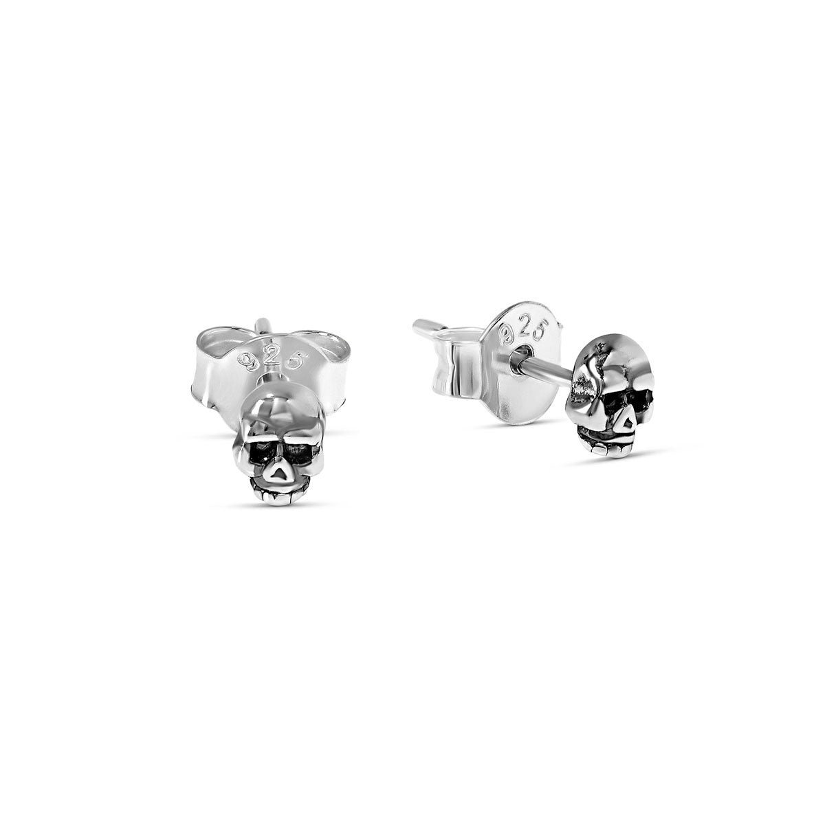 Gothic Tiny Skull Stud Earrings for Women - Punk Rock Spooky Jewelry for Halloween, Cosplay & Everyday Edgy Style
