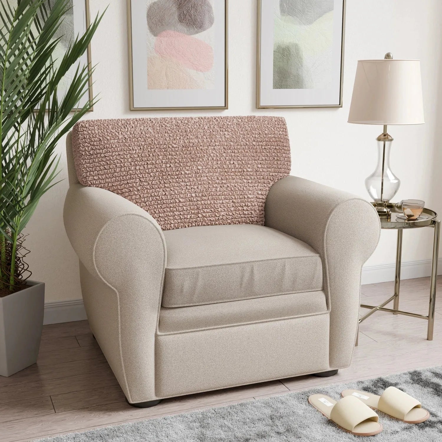 Premium Microfiber Seat Cushion Cover - Soft & Durable Sofa Chair Protector - Perfect for Living Room, Office, or Car Use