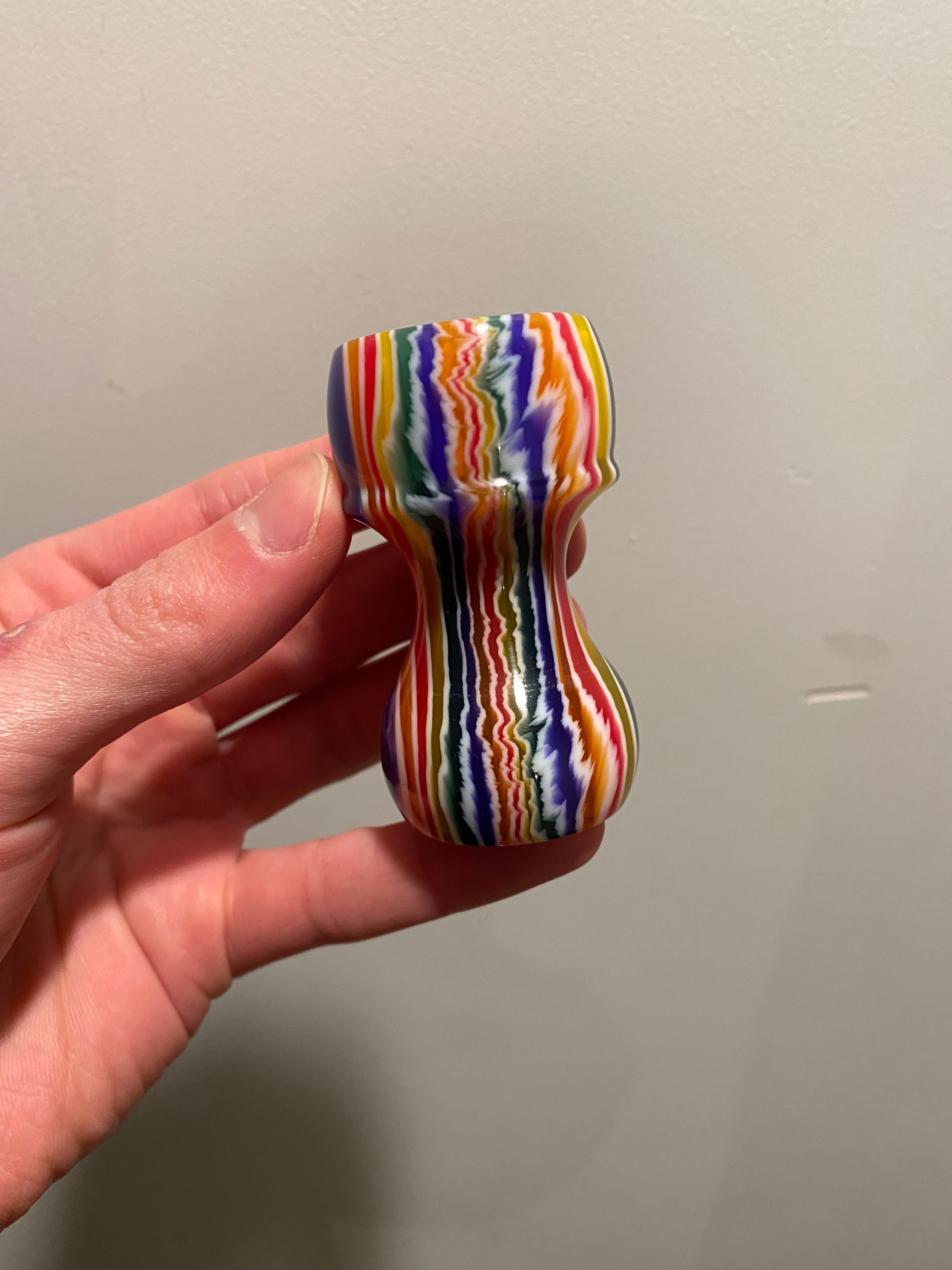 Premium Handcrafted Candy Stripe Shaving Brush Handle - Fits 24mm & 26mm Knots - Factory Second - Perfect for Wet Shaving & Grooming Gifts