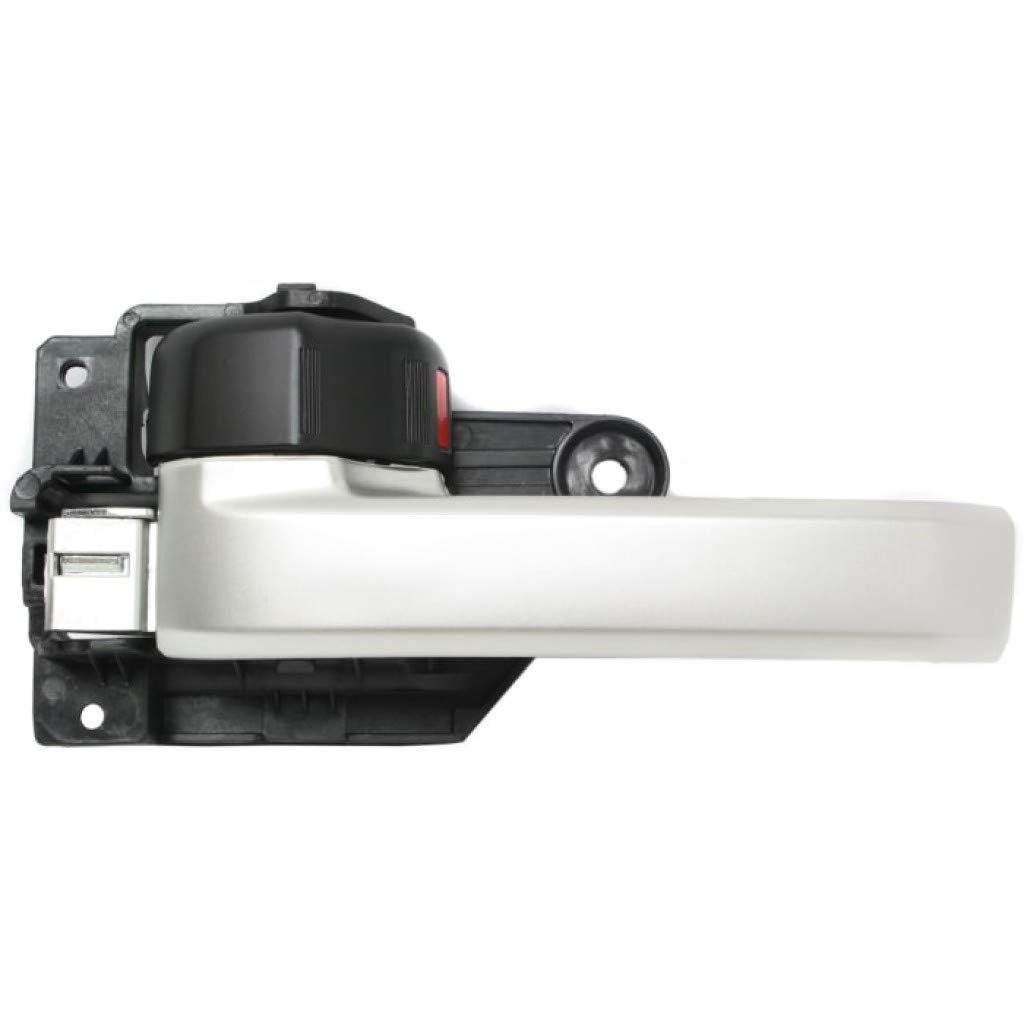Toyota Tundra Interior Door Handle Front & Rear Driver Side Silver Lever (2007-2018) with Door Lock Button - Compatible with All Submodels | Replacement Part for Car Door Repair & Upgrade