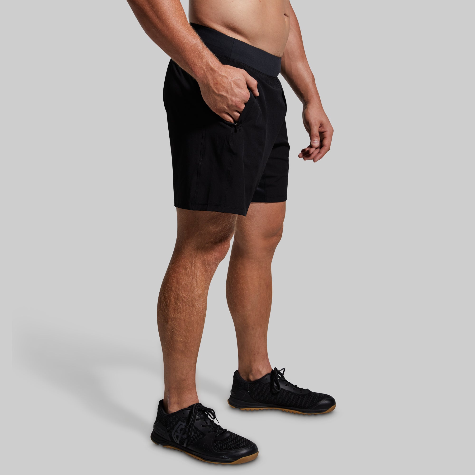 Versatile Black Shorts for Men & Women - Comfortable 7-Inch Casual Athletic Shorts for Running, Gym, Yoga, and Summer Outdoor Activities