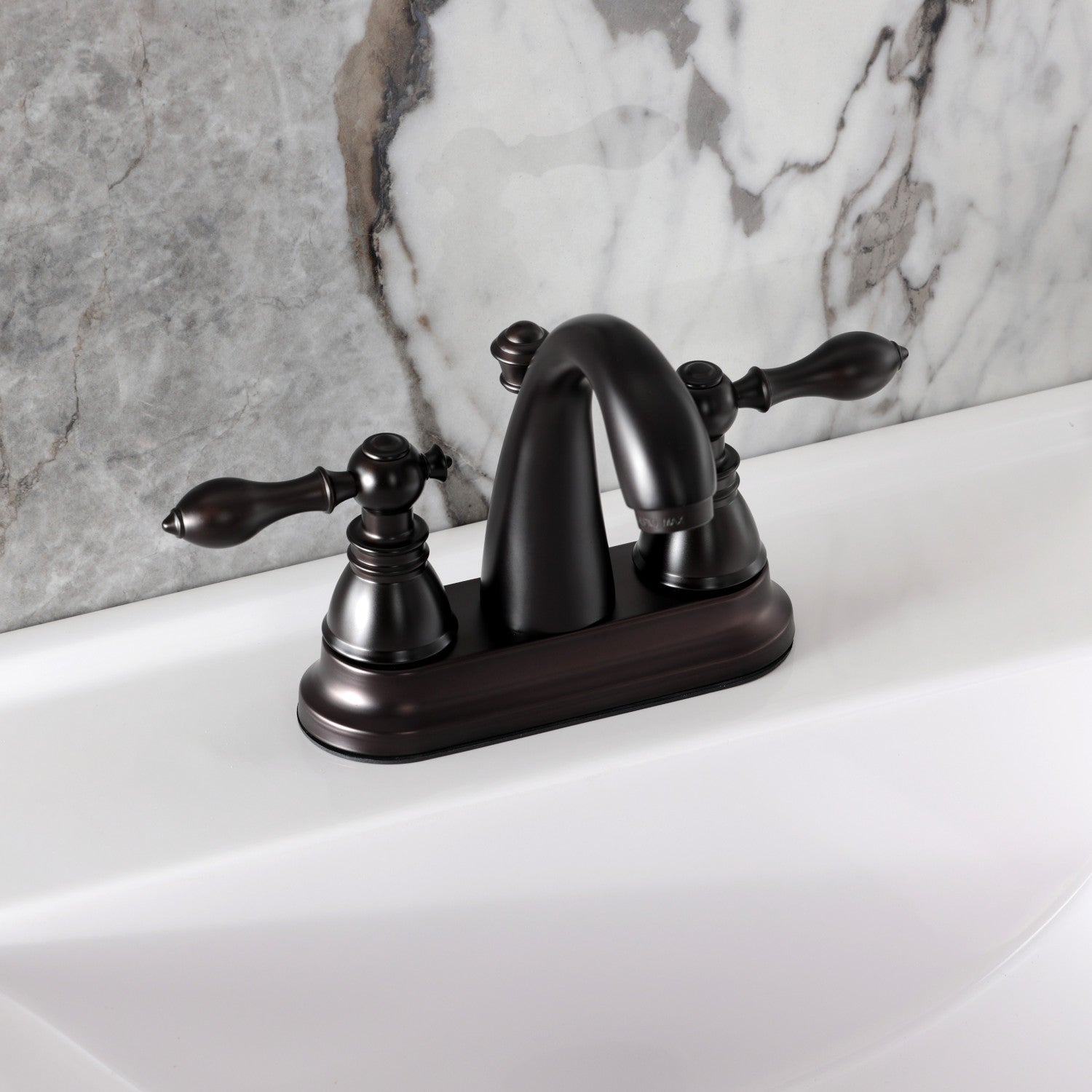 American Classic FSY5615ACL Oil Rubbed Bronze Bathroom Faucet - 3 Hole Deck Mount 4