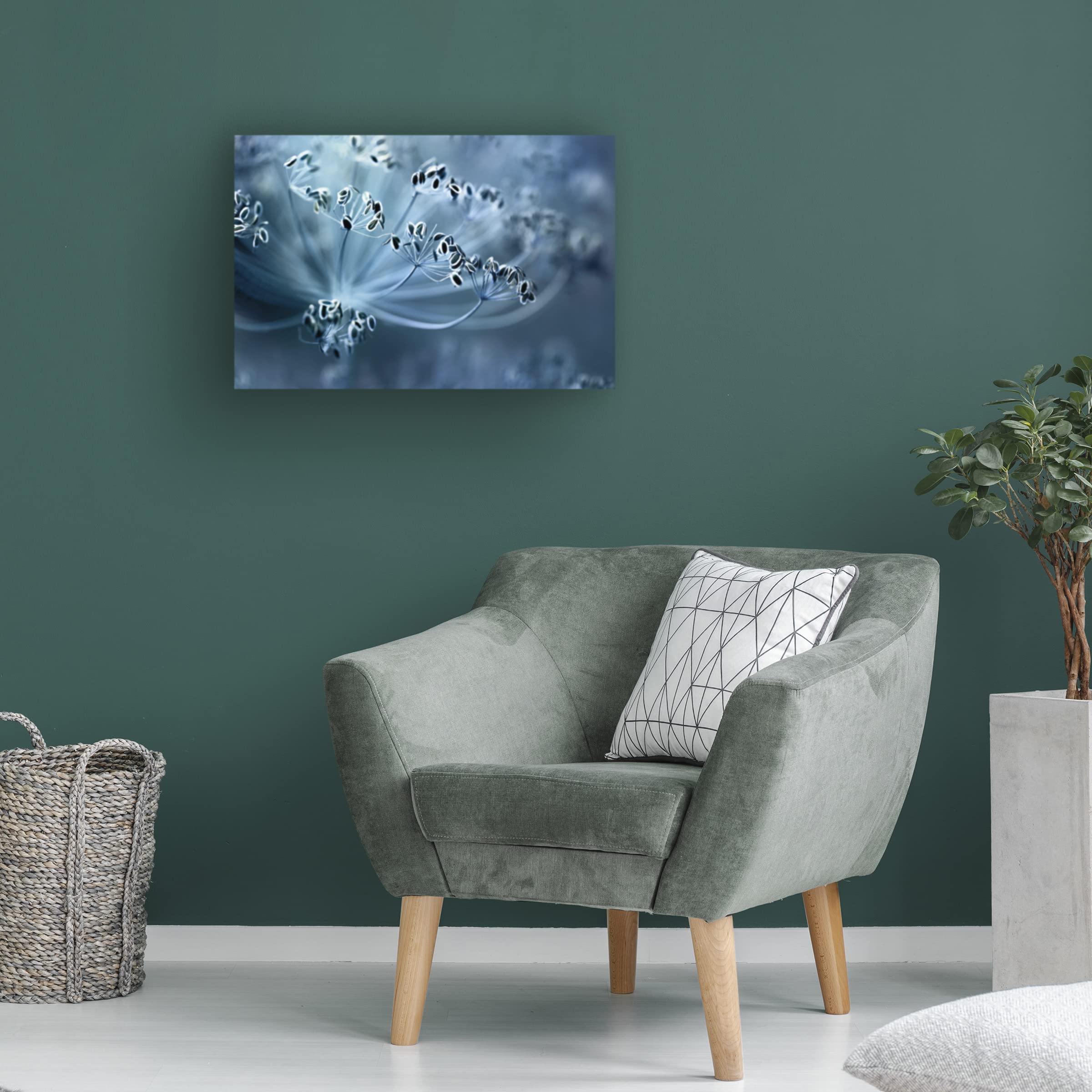 Trademark Fine Art 'Dill' Canvas Art Print by Mandy Disher - Modern Botanical Wall Decor for Living Room, Bedroom & Office