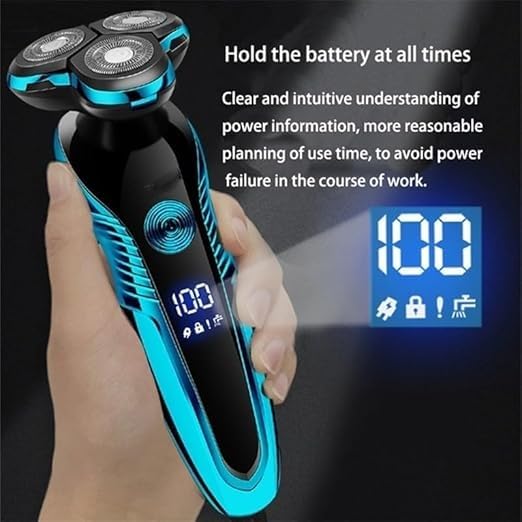 Best Electric Shavers for Men - Rechargeable & Washable Wet/Dry Beard Trimmer & Hair Clipper - Perfect for Travel, Home & Gym Use