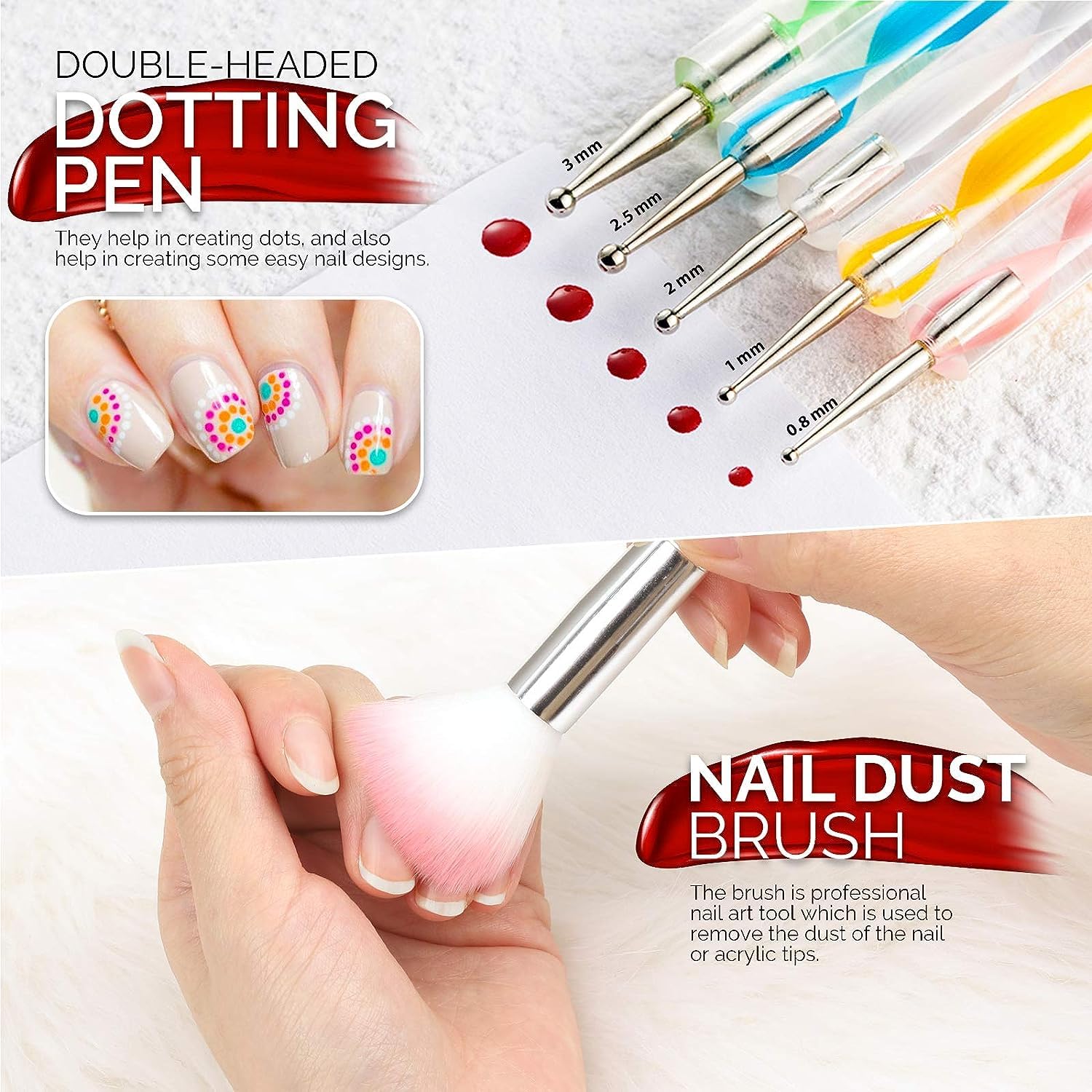 Professional Nail Extension Kit for Beginners - Complete Nail Art Supplies Set with Brushes, Dotting Tools, Stickers, Rhinestones, Foil & Tapes | DIY Manicure, Salon Quality Nail Design at Home