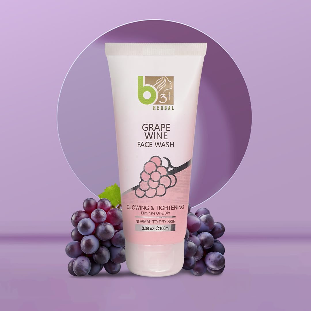Grape Seed Extract Facial Cleanser - Gentle Exfoliating Face Wash for Acne & Oily Skin - Perfect for Daily Skincare Routine & Anti-Aging Care