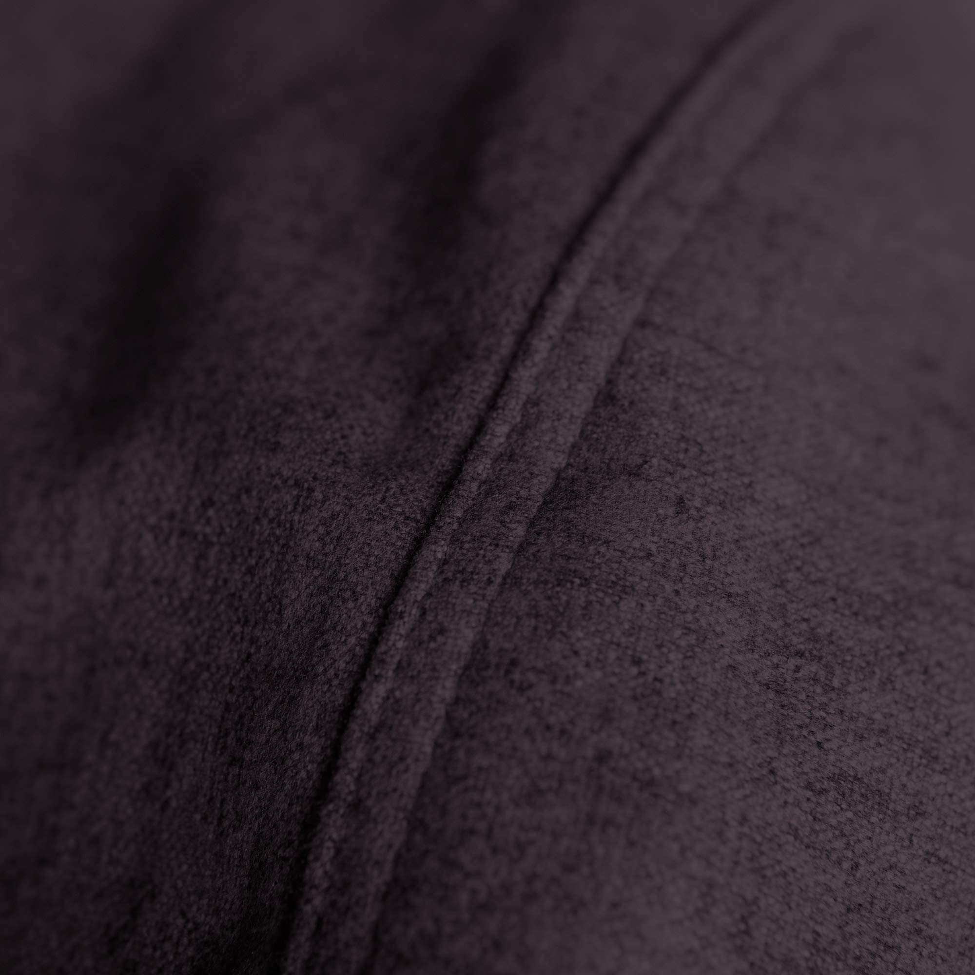 Chill Sack 4' Memory Foam Bean Bag Chair - Oversized Faux Linen Sofa Cover, Soft & Comfortable (Black) - Perfect for Living Room, Game Room & Dorm Relaxation
