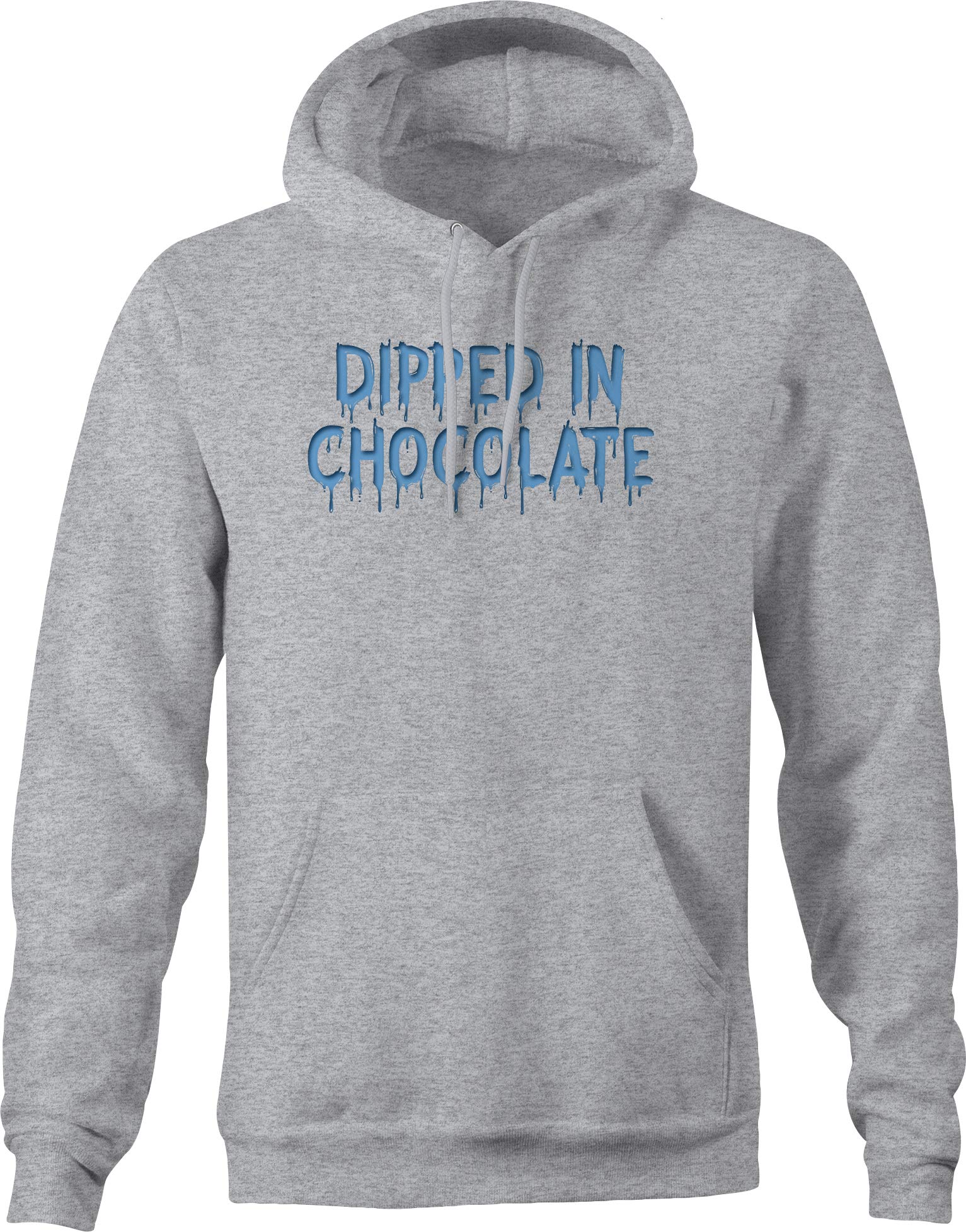 **Men's Large Gray Chocolate Dipped Candy Hoodie - Cozy & Stylish for Casual Wear, Loungewear & Winter Fashion**