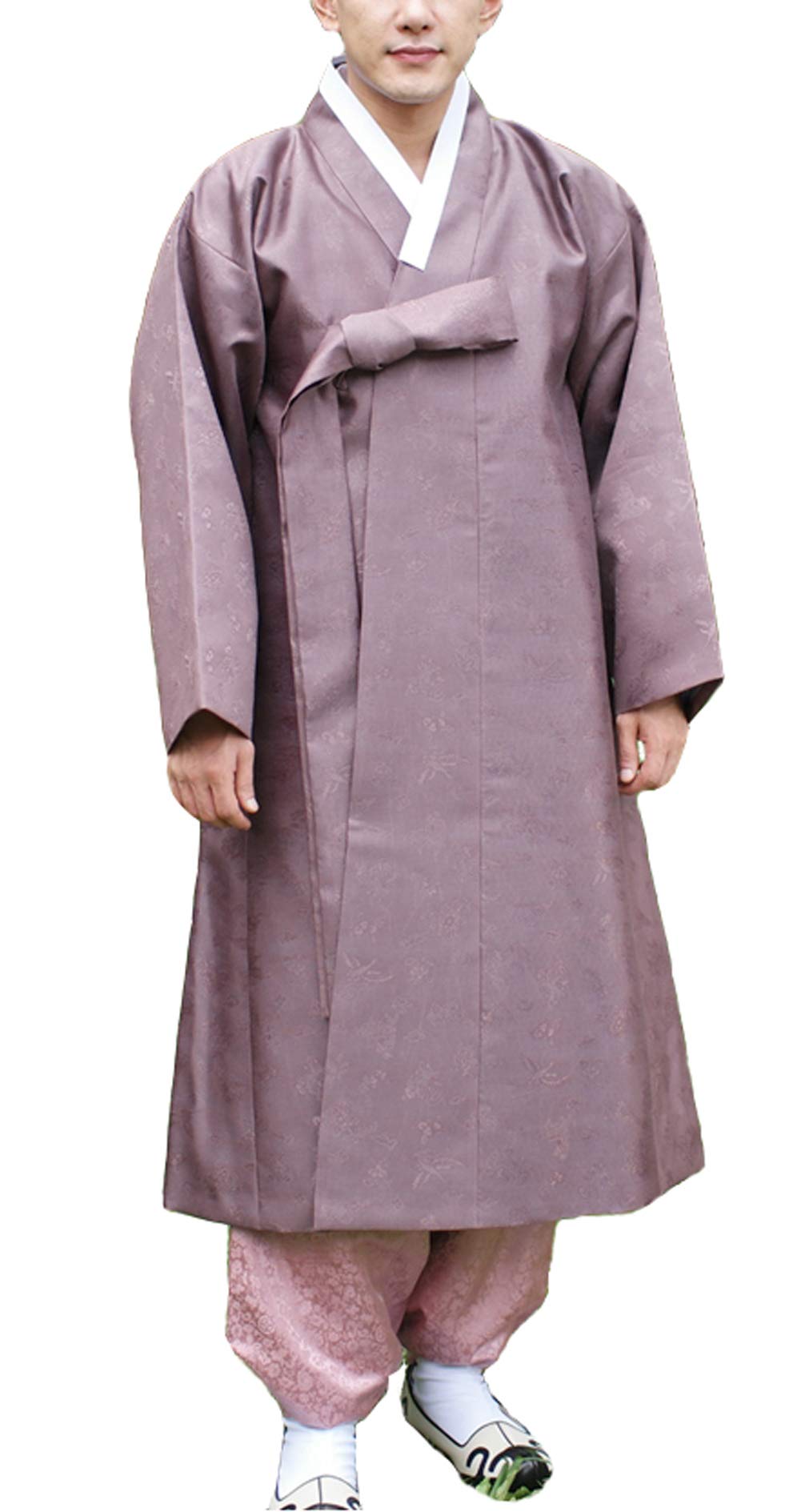 Altair Men's Korean Traditional Durumagi Coat with Ten Symbols of Longevity - Elegant Hanbok Outerwear for Special Occasions & Cultural Events