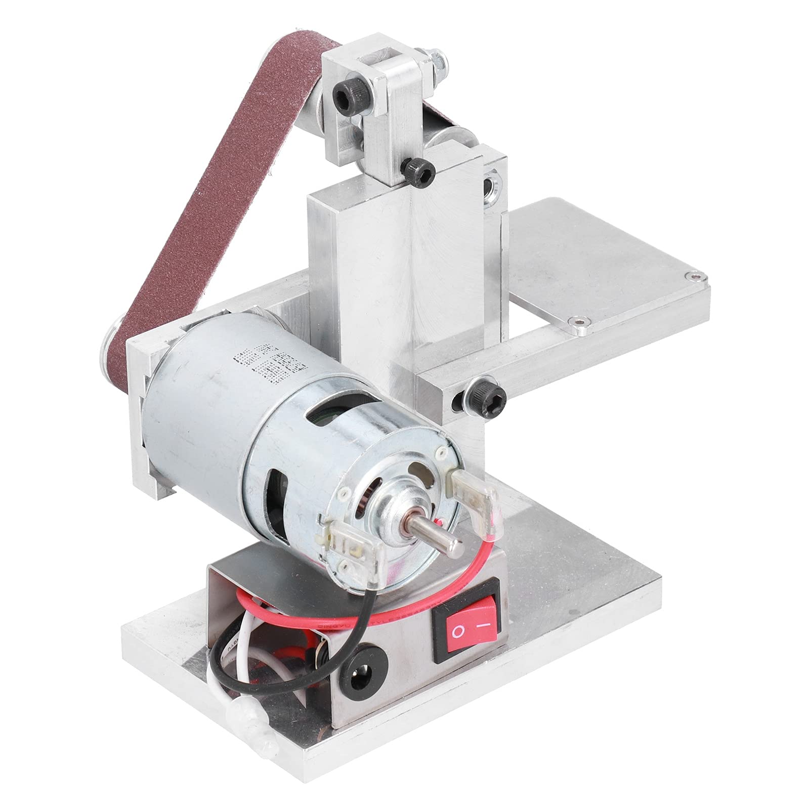 Handheld Mini Belt Sander - Compact Sanding Machine with Governor for Woodworking, Metal & Arc Polishing | Perfect for DIY Projects, Furniture Refinishing & Sharpening Tools