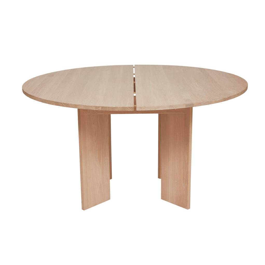 OYOY Kotai Round Dining Table - Natural Wood Modern Minimalist Dining Table for Small Spaces | Perfect for Breakfast Nook, Kitchen, or Cozy Apartment