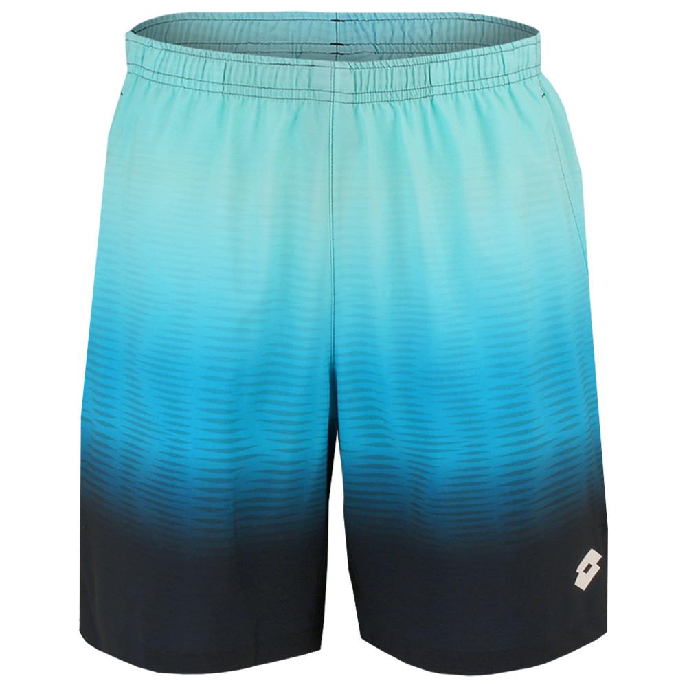 Lotto Men's Top IV 2 Athletic Shorts - Breathable Quick-Dry Gym Workout Shorts in Blue Atoll/Navy Blue for Running, Basketball & Casual Wear