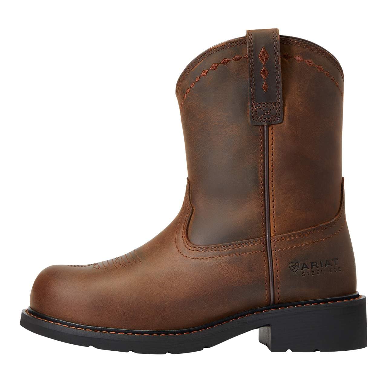 Ariat Women's Fatbaby Steel Toe Pull-On Work Boots - Comfortable & Durable for Construction, Farming & Outdoor Work