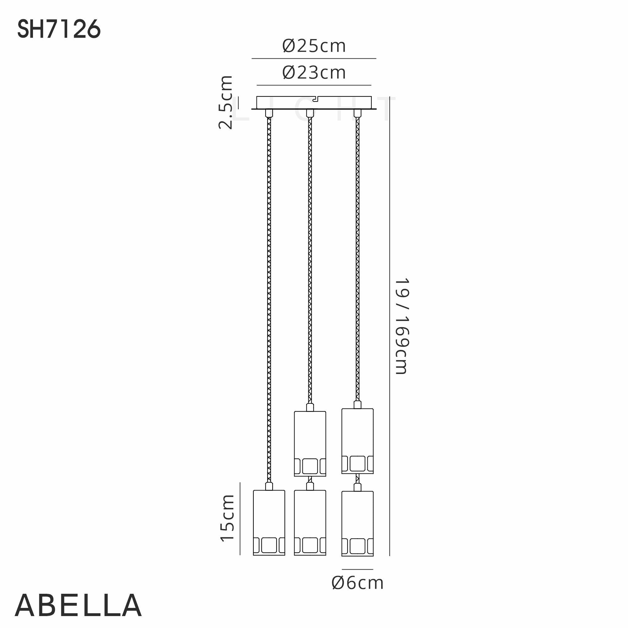 Almera 3L/5L Round Cluster Ceiling Light Fixture with GU10 Socket in Black & Gold Finish - Perfect for Living Room, Bedroom, and Dining Room Lighting