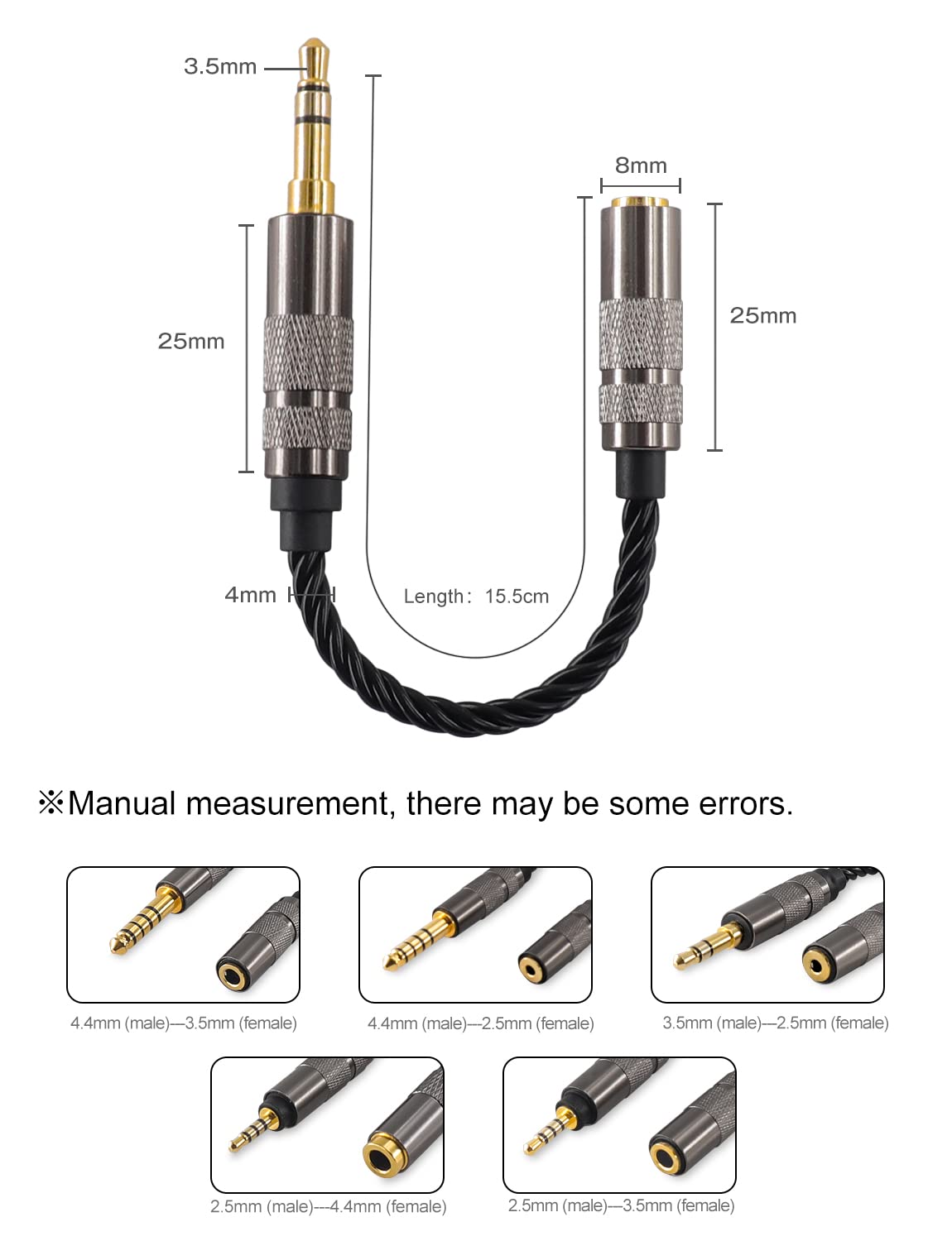 3.5mm Headphone Splitter - Male to Female Audio Adapter with Microphone Support, Stereo Extension Cable for Lossless Sound Quality - Compatible with Laptop, PC, Speaker, Gaming Headset (Perfect for Multiplayer Gaming & Music Sharing)