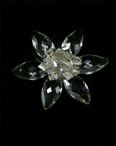 Elegant Crystal Star Flower Hair Comb for Brides | Kezani Charlotte Collection – Perfect for Weddings, Prom & Special Occasions