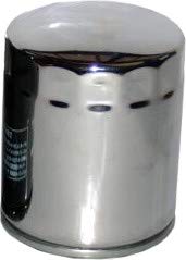 HIFLO HF171C Chrome Oil Filter Compatible with 2008 Harley-Davidson FXCW Softail Rocker - High Performance Motorcycle Engine Protection for Smooth Rides