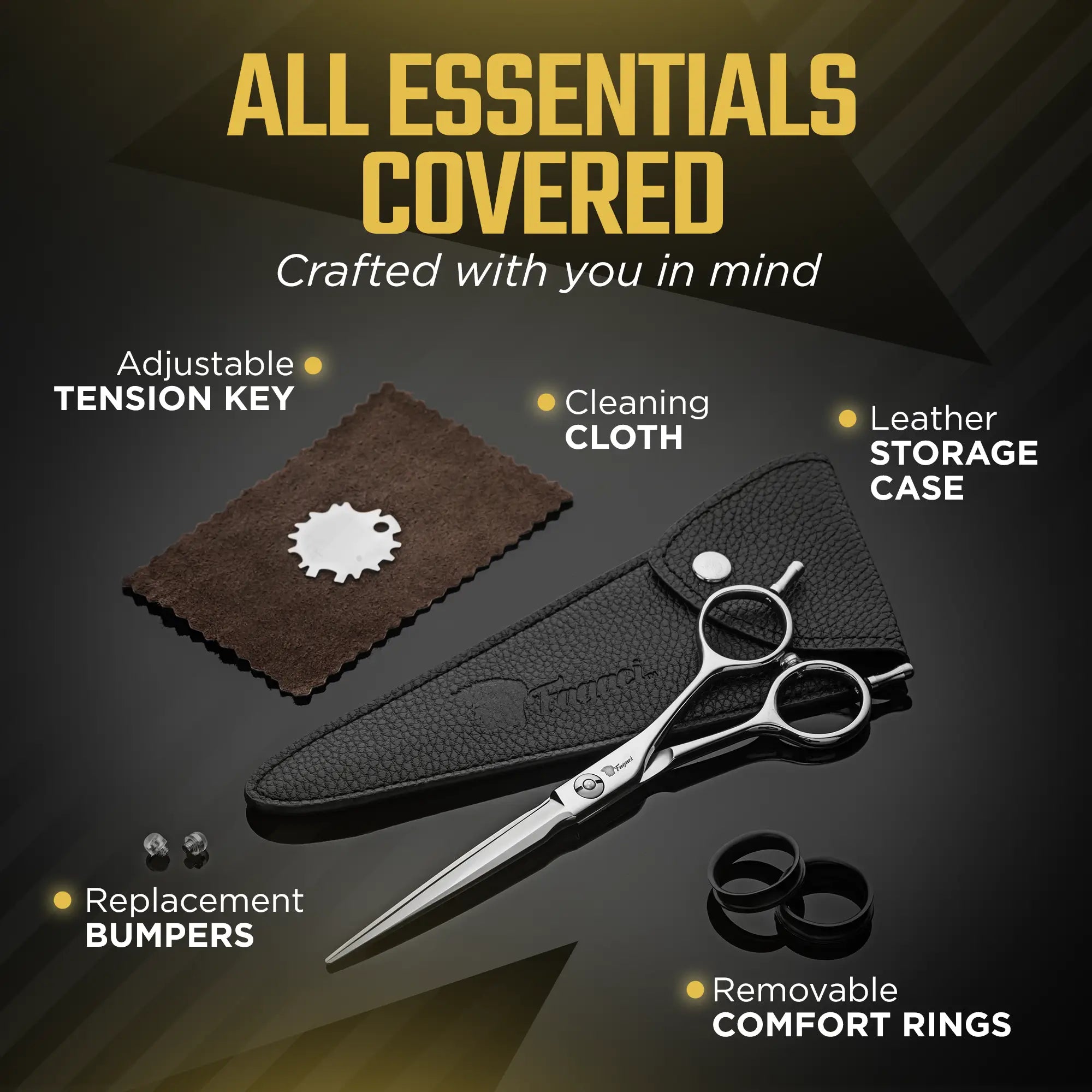 Infinity Shears - Professional Hair Cutting Scissors for Stylists & Barbers | Sharp Stainless Steel Blades for Precision Cuts | Perfect for Salon, Home & DIY Haircuts