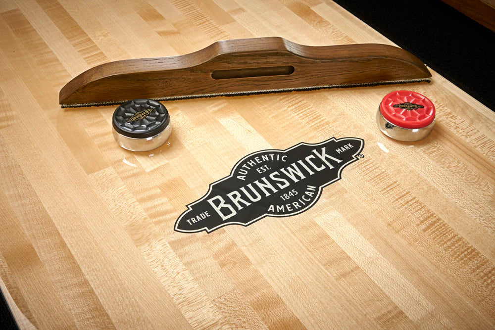 Brunswick Parsons 14-Foot Shuffleboard Table for Game Room, Bar, or Basement - Premium Indoor Shuffleboard for Home Entertainment & Parties