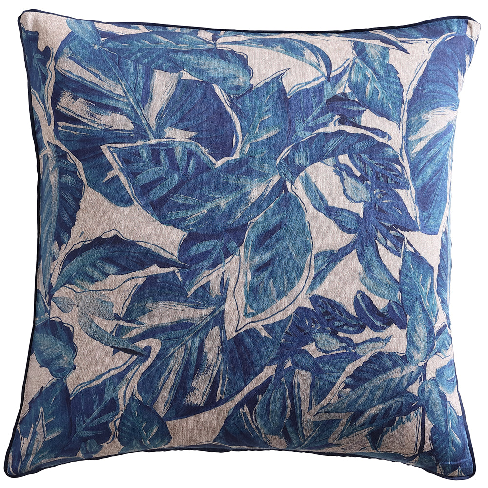 Premium Elio Blue European Pillowcase - 100% Cotton Luxury Bedding for Home & Hotel Use - Soft & Breathable Decorative Pillow Cover for Sofa, Bed, or Guest Room