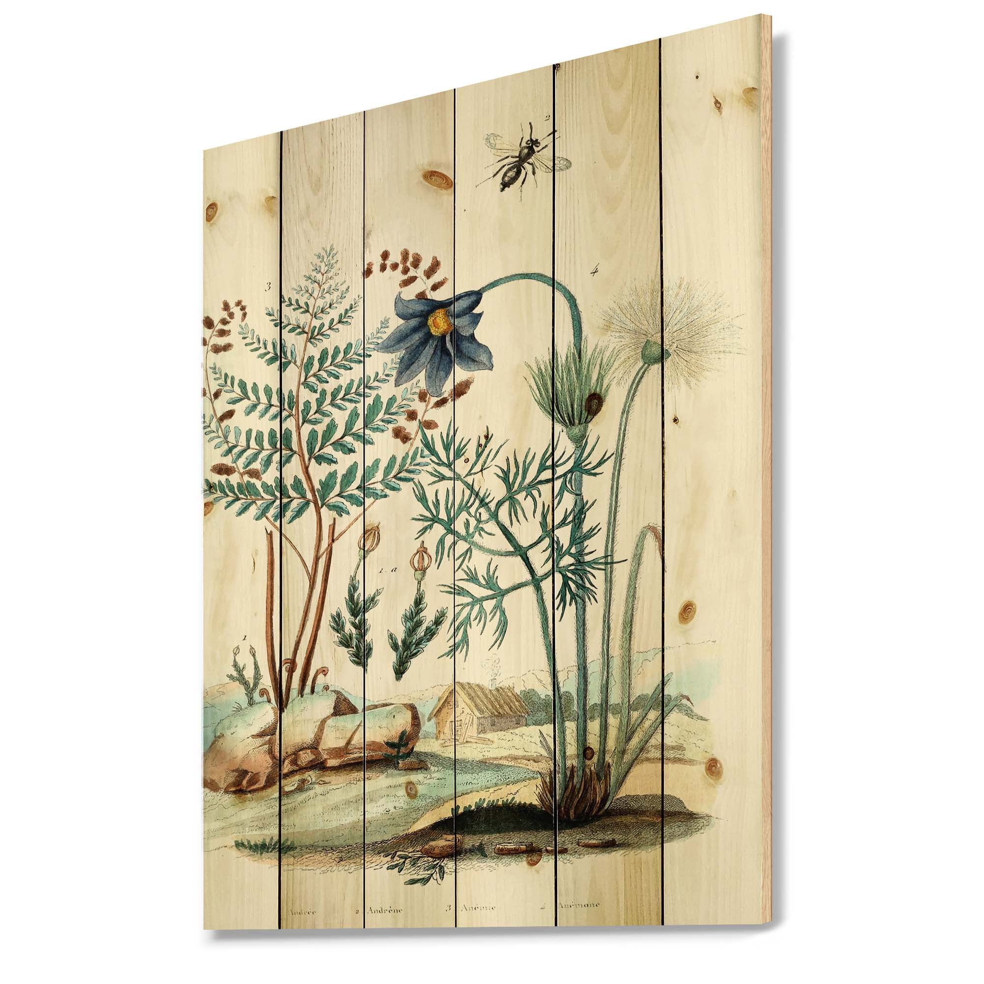 Vintage Farmhouse Wood Wall Decor - Countryside Animals Wall Art, Large Wooden Wall Panels Printed on Natural Pine Wood, Perfect for Living Room, Bedroom, or Farmhouse Style Home Decor